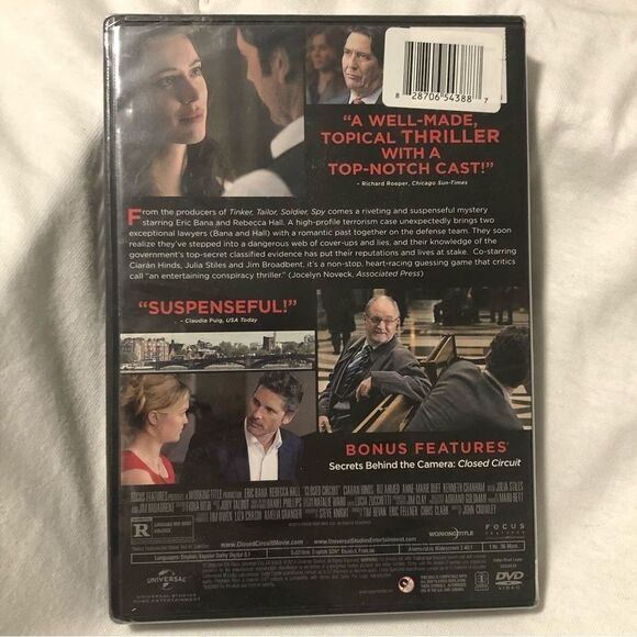 Closed Circuit NEW dvd movie sealed focus features SEALED universal studios - Picture 2 of 3